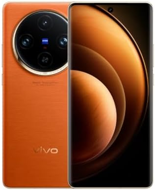 VIVO X100 Pro 5G V2324A Dual Sim 512GB 16GB RAM (GSM Only | No CDMA - not Compatible with Verizon/Sprint) China Version with Google Play Unlocked - Orange