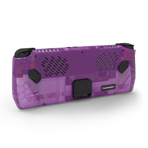 Cooling Modcase for ROG Ally, ROG Ally Back Plate Accessories Heat Management Shell Case Compatible with ASUS ROG Ally, Easy Installation with Foldable Kickstand, and Custom Nameplate (Purple)