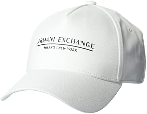 A｜X ARMANI EXCHANGE Men's Milano/New York Logo Baseball Hat