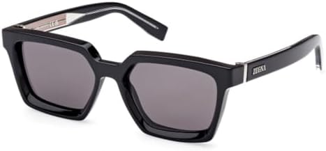 Sunglasses Ermenegildo Zegna EZ 0214 01A Shiny Black, Road 232 Core Insertion /