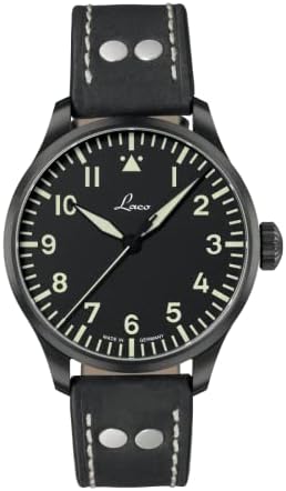 Laco Altenburg Type A Dial Miyota Automatic Watch, Black Ion Case 861759