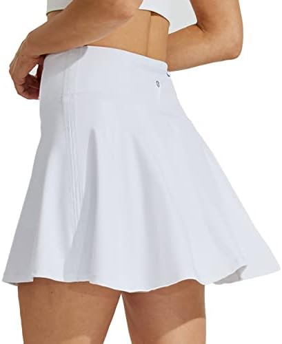 Willit Women's Tennis Skirts High Waisted Athletic Running Skorts Skirts with Shorts Pockets