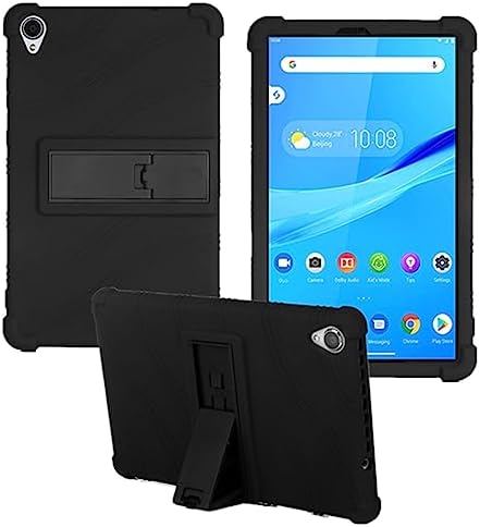 HminSen Case for Lenovo Tab M8 3rd Gen TB-8506F,Soft Silicone Stand Cover for Lenovo 8.0 Inch Tab M8 Gen 3 2022/ M8 HD LTE 2021/ M8 HD/Smart Tab M8/ M8 FHD 2019 TB-8705F (Black)
