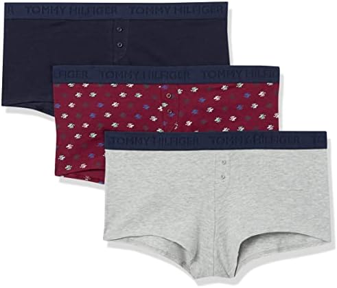 Tommy Hilfiger Women's Shortie and Bikini-Cut Cotton Underwear Panty, 3 Pack