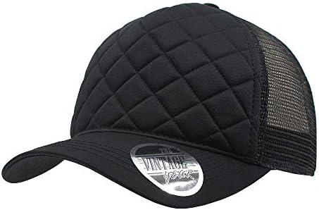The Vintage Year Plain Cotton Structured Mesh Adjustable Trucker Sports Baseball Cap