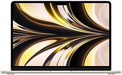Apple 2022 MacBook Air M2 Chip (13-inch, 8GB RAM, 256GB SSD Storage) (QWERTY English) Starlight (Renewed Premium)