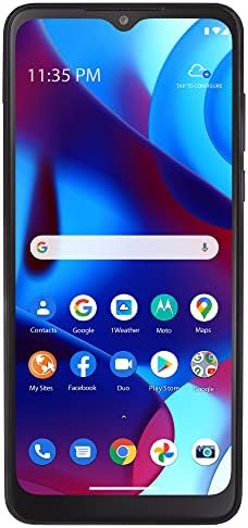 TracFone Motorola Moto g Pure, 32GB, Blue - Prepaid Smartphone (Locked)