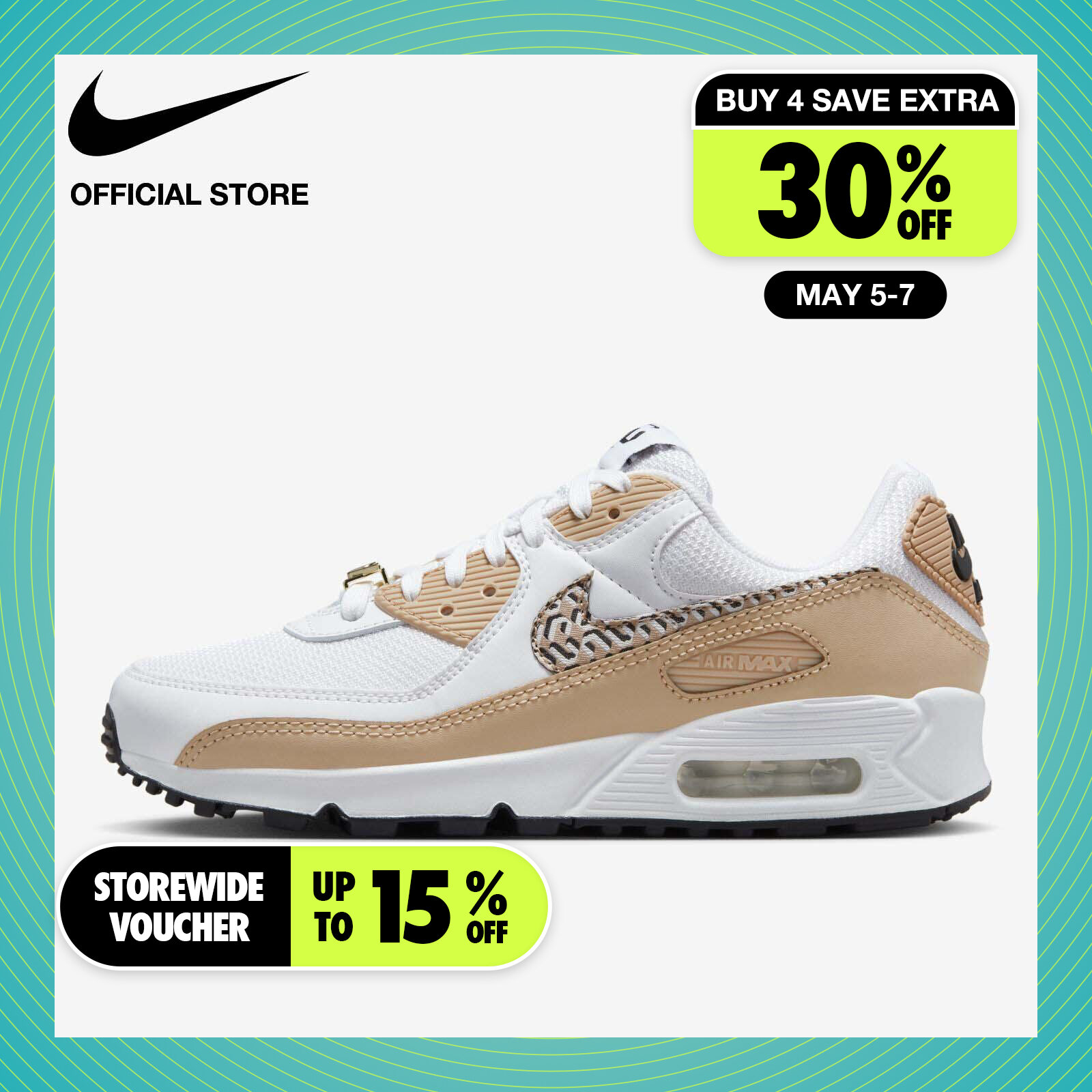 Nike Women's Air Max 90 x Nike United Shoes - White