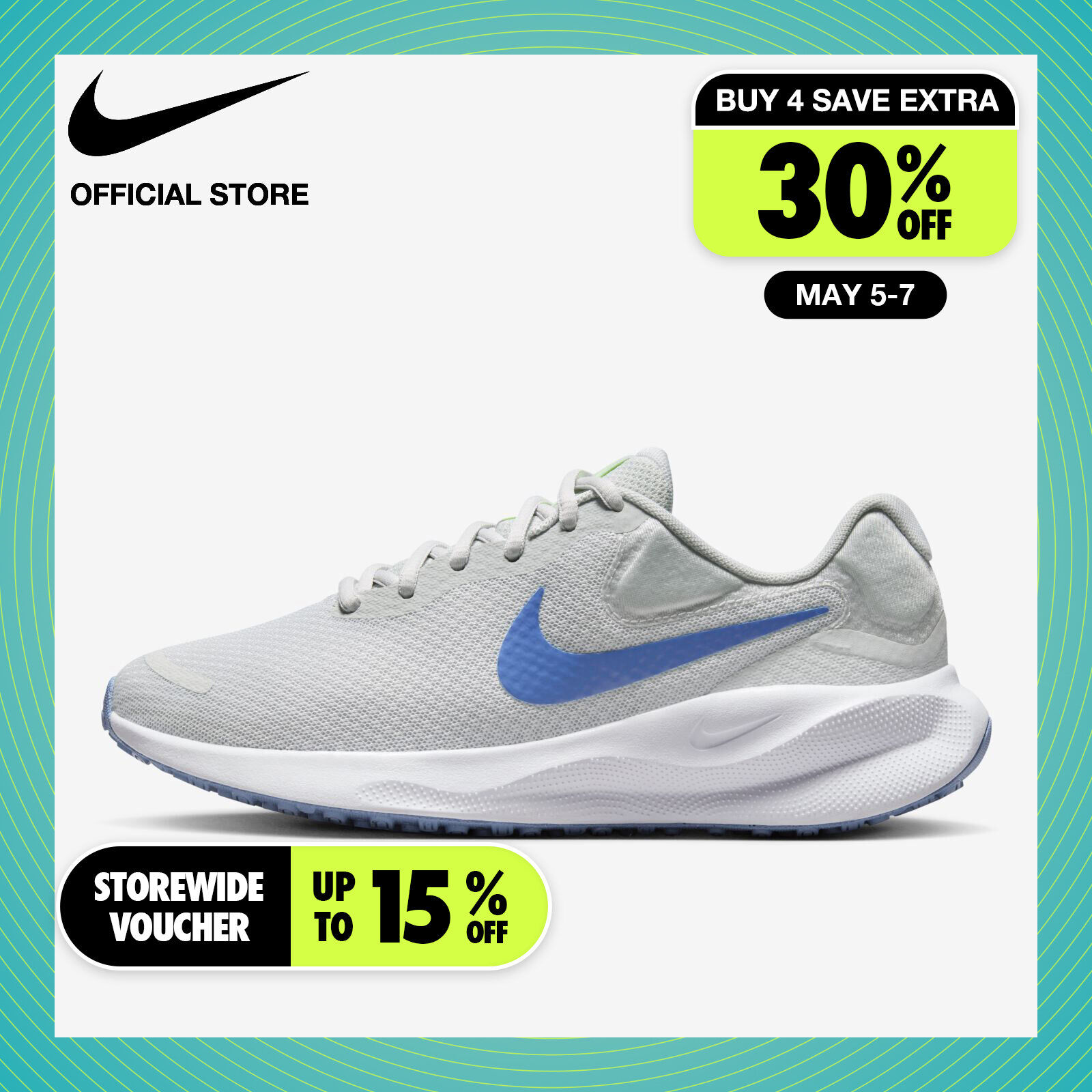 Nike Women's Revolution 7 Running Shoes - Photon Dust