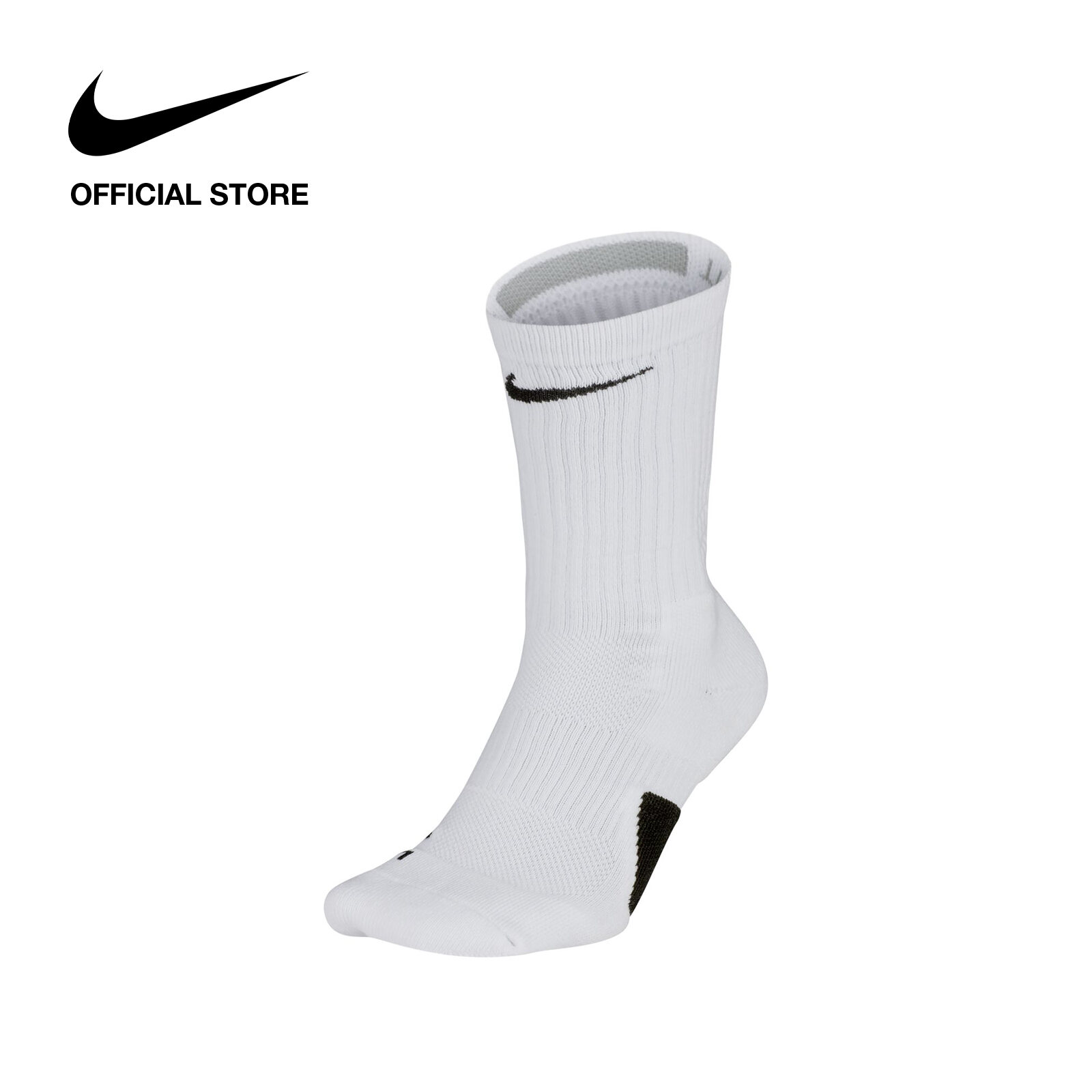 Nike Unisex Elite Crew Basketball Socks - White
