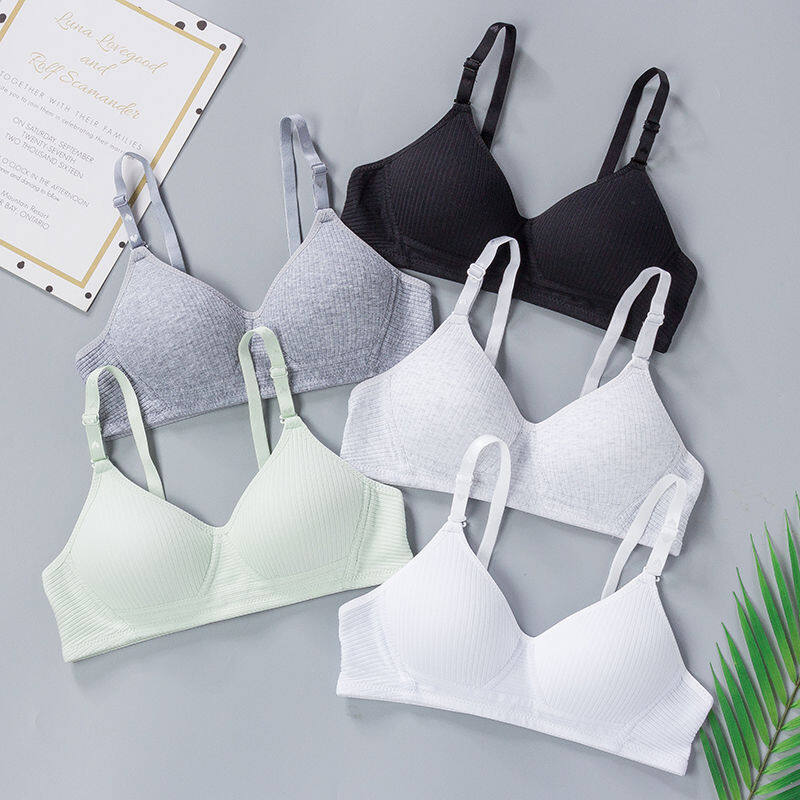INTIMA Baby Bra for Teens 12 To 15 Years Old Teenage Wireless Underwear Solid Thin Cotton Young Girl Lingerie Sports Student Bralette