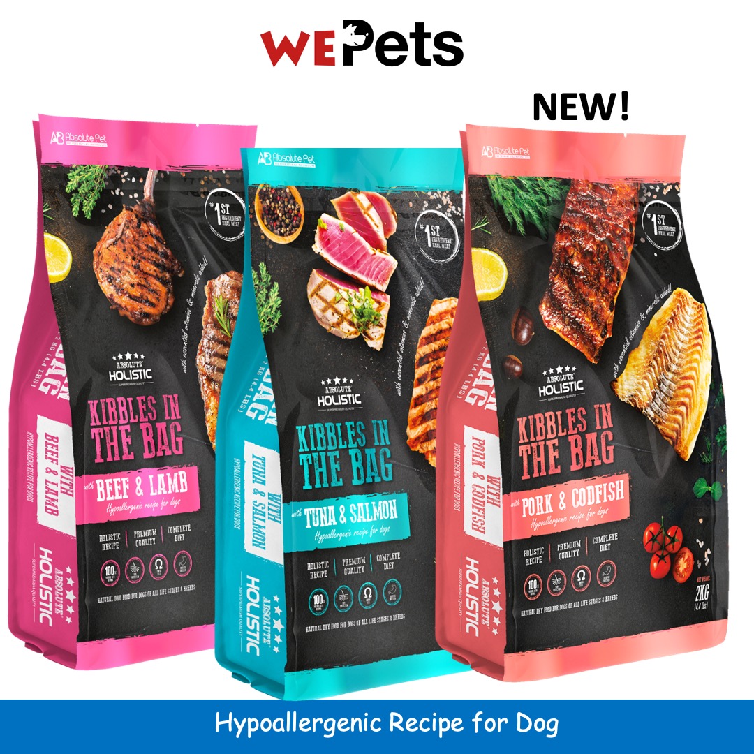 Absolute Holistic Kibbles Hypoallergenic Dog Food Dry Food (2kg)