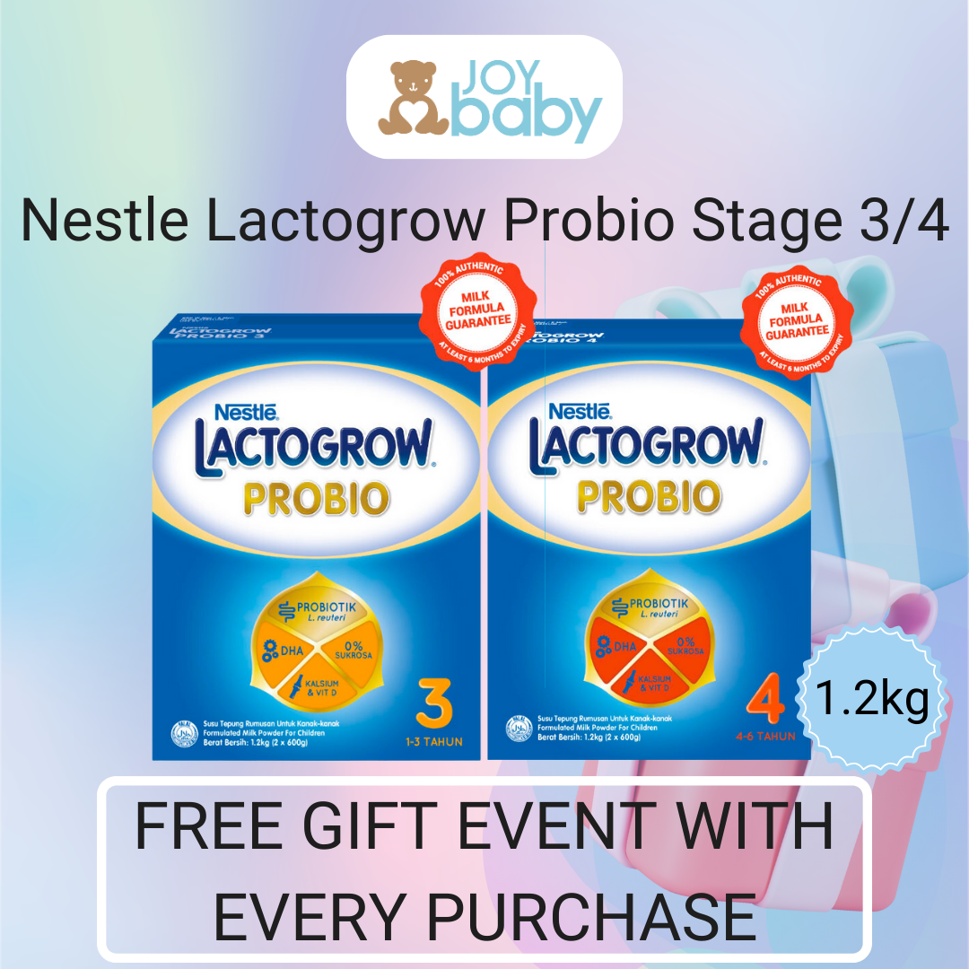[Bundle Deals] Nestle Lactogrow Milk Formula  (1.2kg refill)(Stage 3/4)