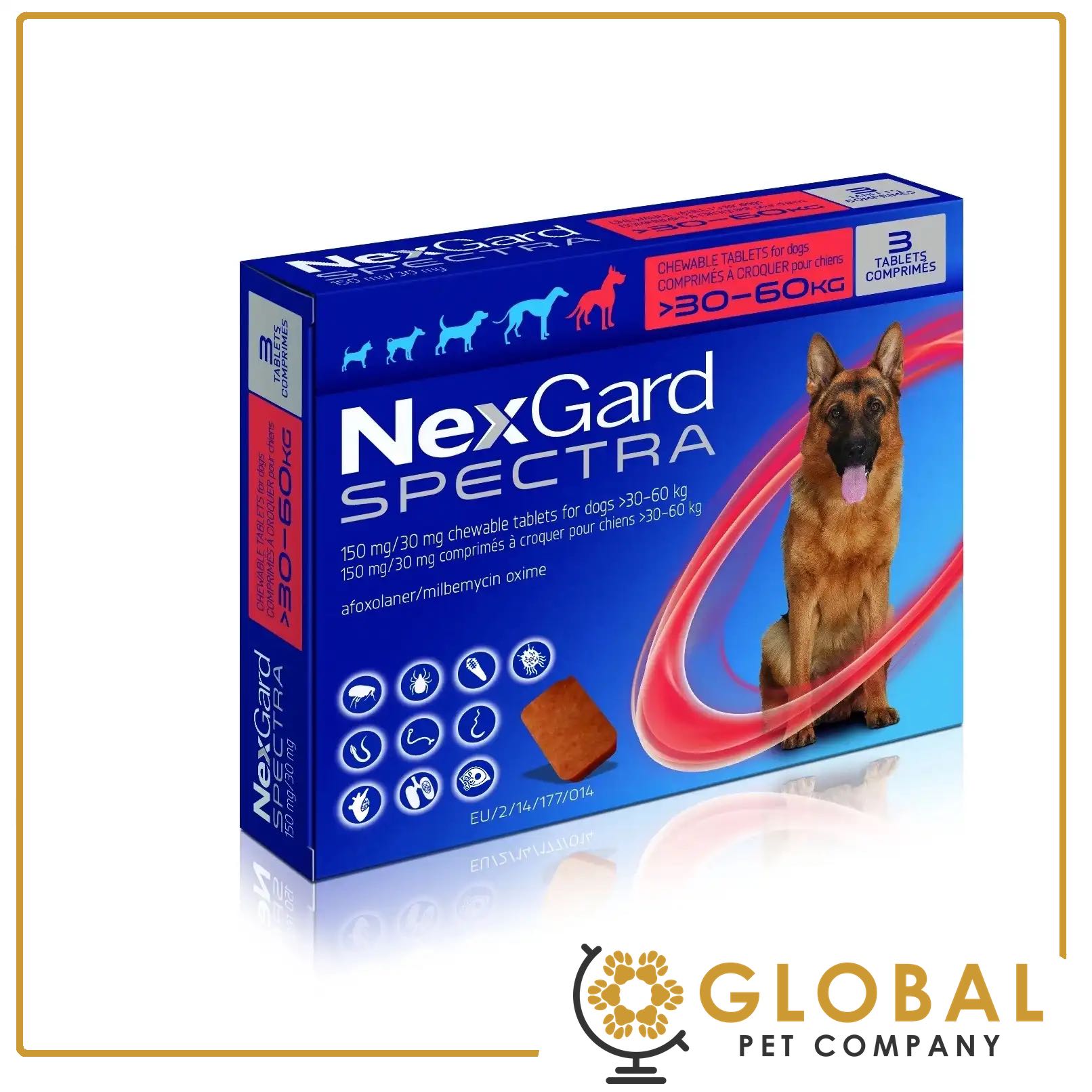 (LICENSE SUPPLIER) NexGard Spectra - Ships from Singapore - Chewable Tablets for Dogs - Various Pack Sizes