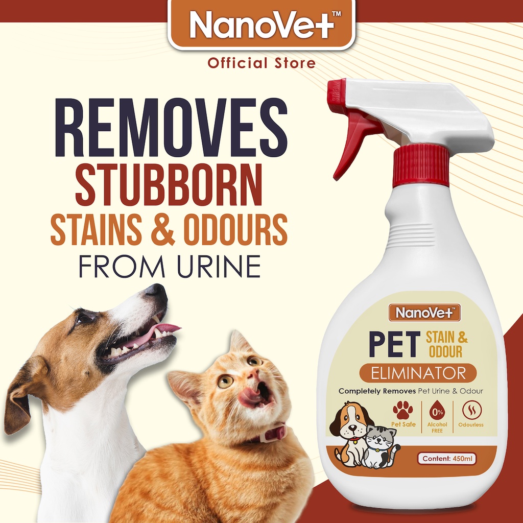 Nanovet™ Pet Stain Urine and Odour Eliminator for Cat and Dog