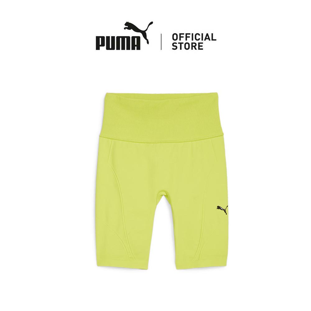 [NEW] PUMA SHAPELUXE High-Waisted Women's Biker Shorts (Green)