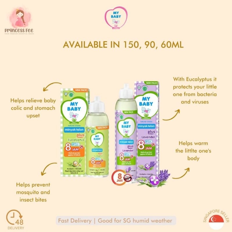 ?? MY BABY MINYAK TELON MYBABY TELON OIL LAVENDER