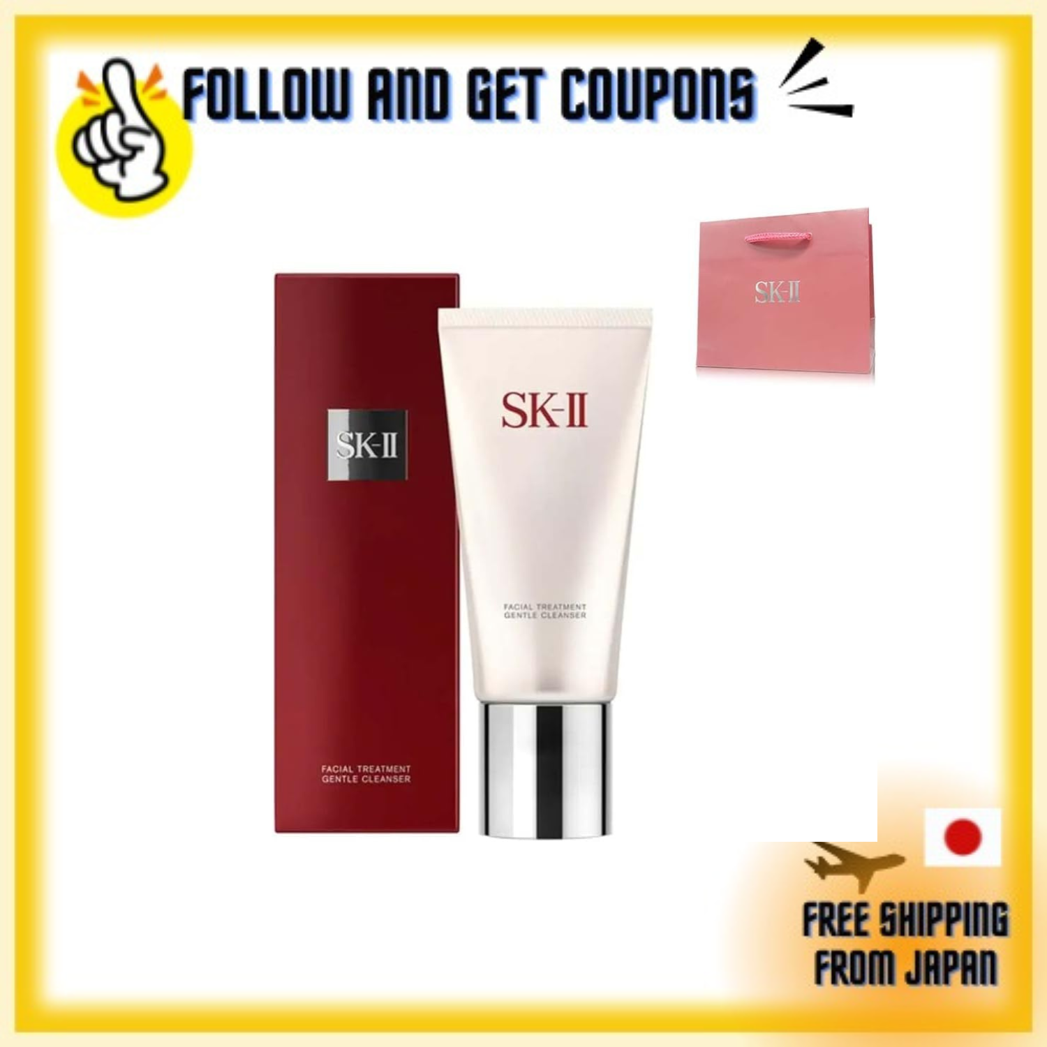 【Direct From JAPAN 100% Original】[Domestic genuine product, shopper included] SK-II SK-II Facial Treatment Gentle Cleanser 120g Facial Cleanser Cosmetics Birthday Mother's Day Present Gift