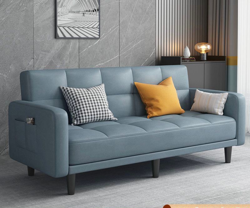 Faux Leather Sofa Bed Foldable  Technology Cloth Sofa Bed Multifunction Sofa Bed Room Living Room Reception Sofa Bed